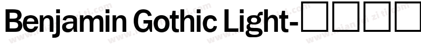 Benjamin Gothic Light字体转换